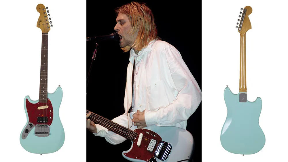 Kurt Cobain`s smashed guitar sold for