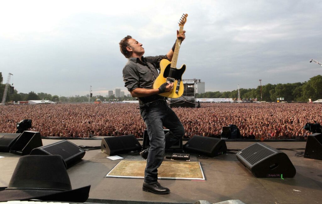 Bruce Springsteen on the stage